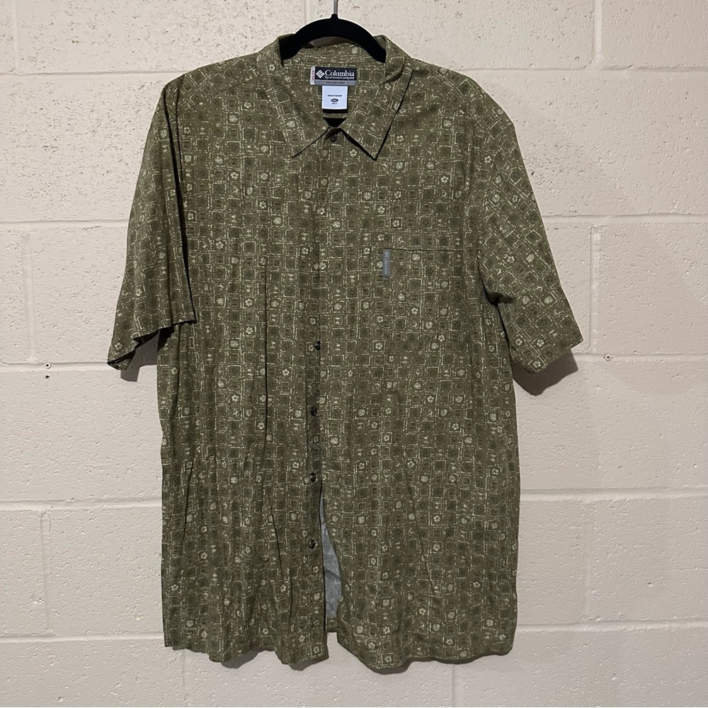 Columbia XCQ men’s button down shirt XXL great pattern big and tall